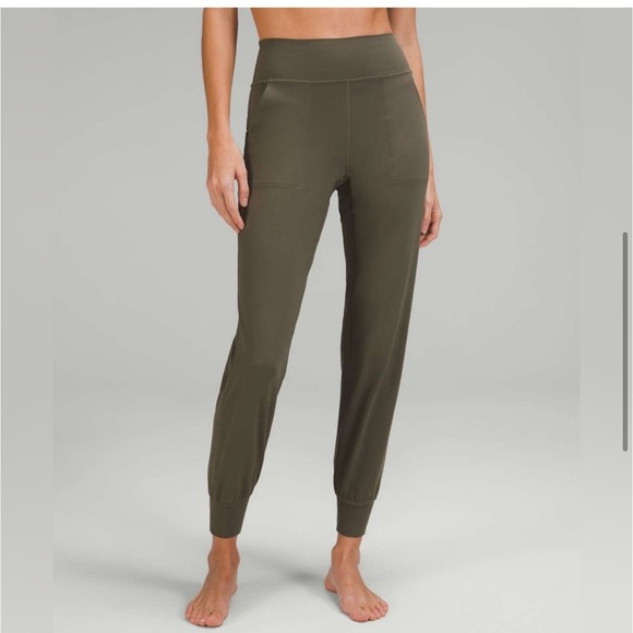 Lemon Pants - Lululemon Womens Size 12 Olive Green Align High Rise Jogger Pants